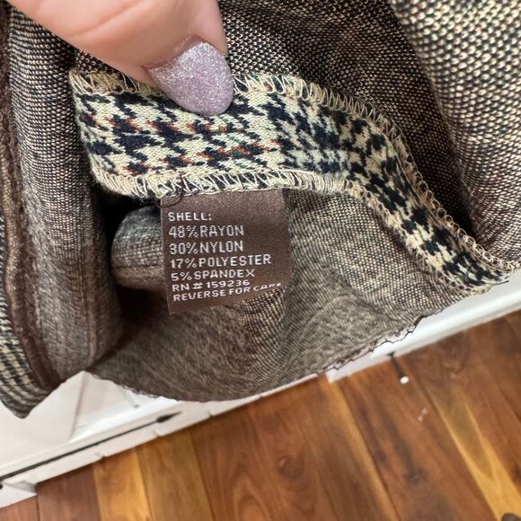 J Mclaughlin Makayla Dress XS Houndstooth Jacquard 3/4 Sleeve Collar 1/2 Zip NWT - Picture 4 of 7